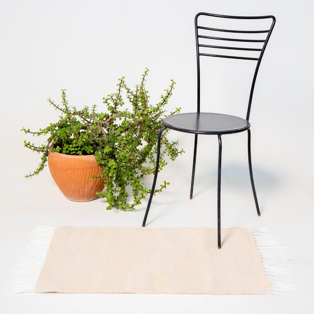 Tapis de Bain Velours Beige Sérénité