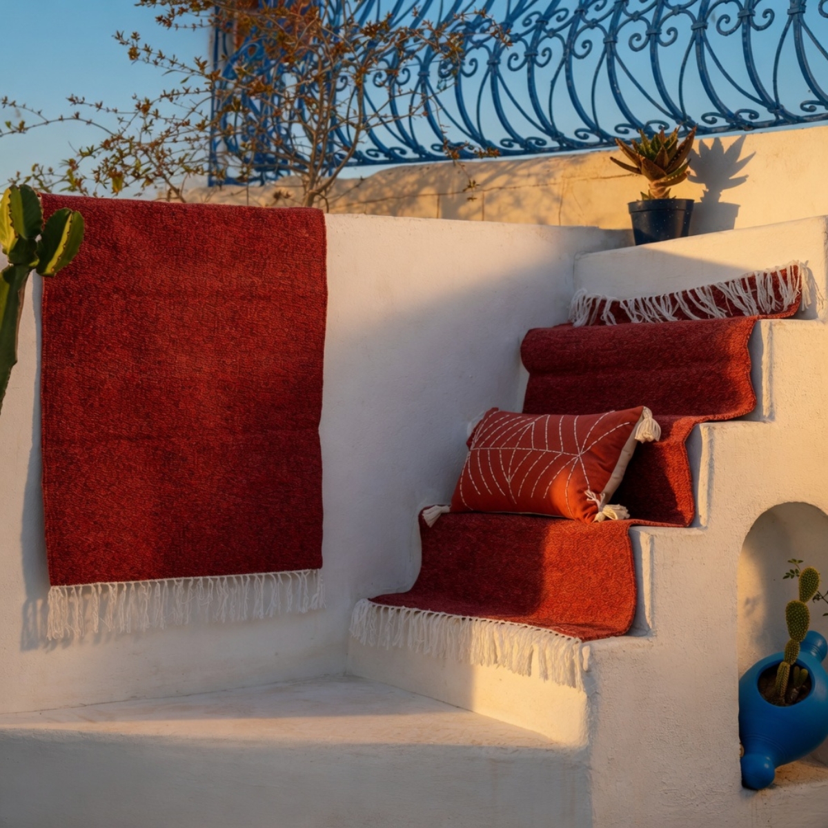 Descente de lit Atlas Cosy 70×130 cm – Tissé à la main