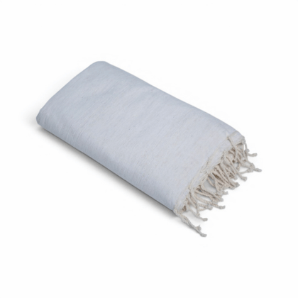Jeté Uni 100 % Coton – Clair