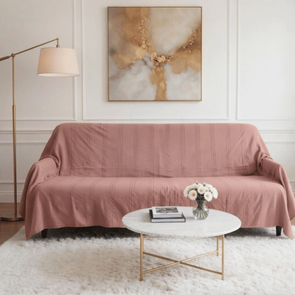 Jeté Uni – 100 % Coton