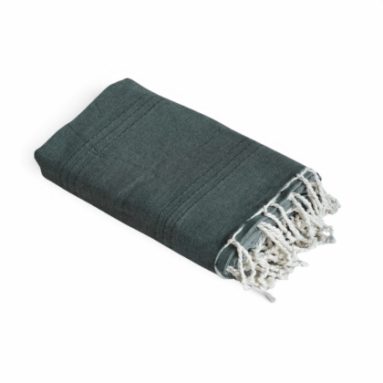 Jeté Uni 100 % Coton – Vert