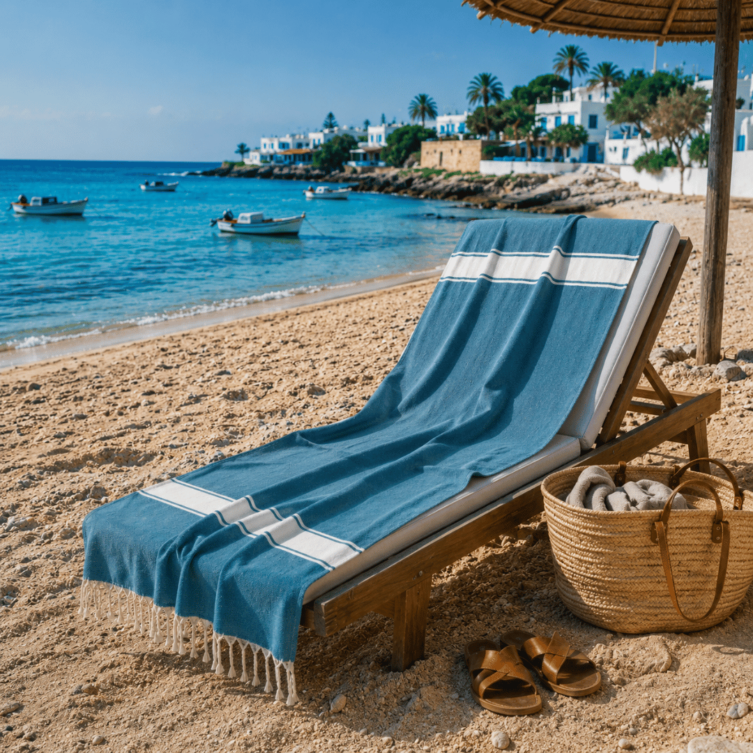 Fouta en Coton Traditionnelle – ZÉNOBIE