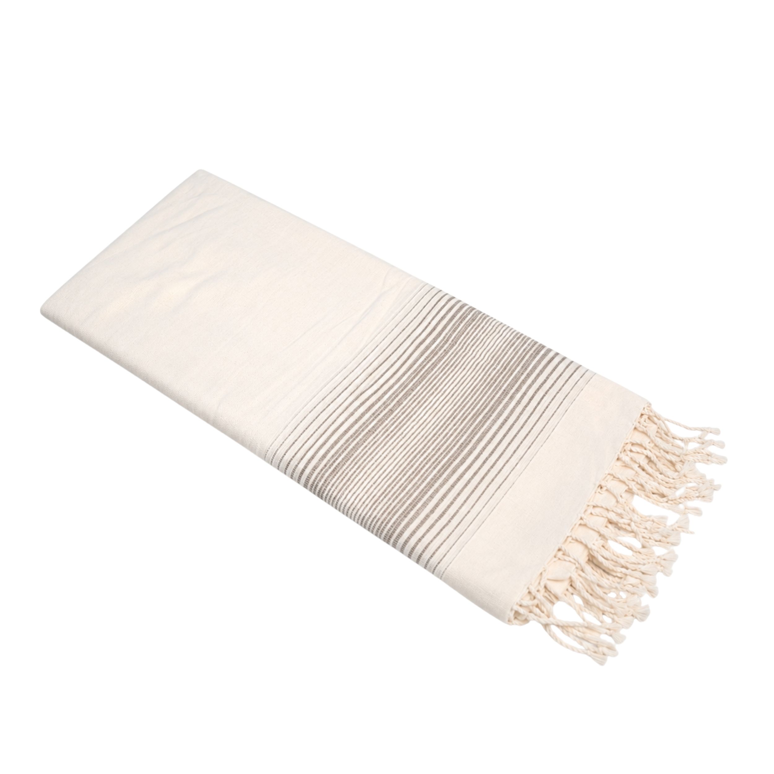 Jeté Nacre En Coton Tissé à la main